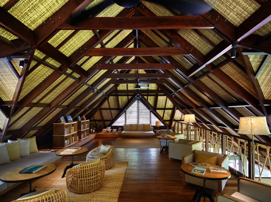 Library, Six Senses, Zil Pasyon, Félicité, Seychelles