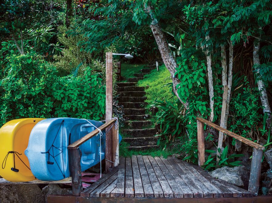 Entrance, Casa Cairucu, Paraty, Brazil