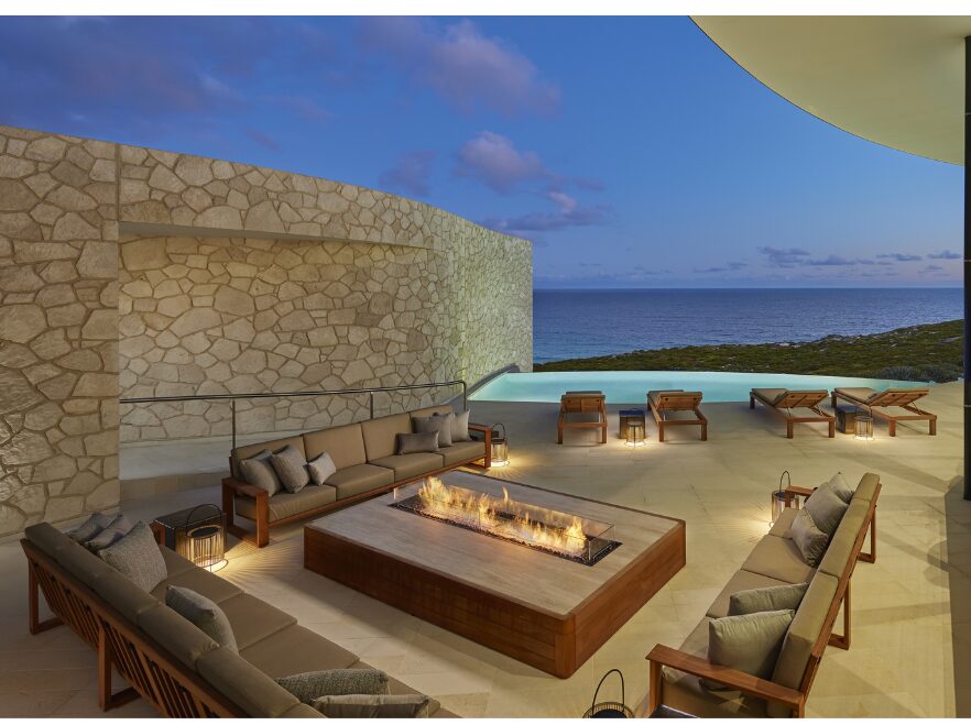Outdoor Firepit, Southern Ocean Lodge, Kangaroo Island, South Australia, Australia
