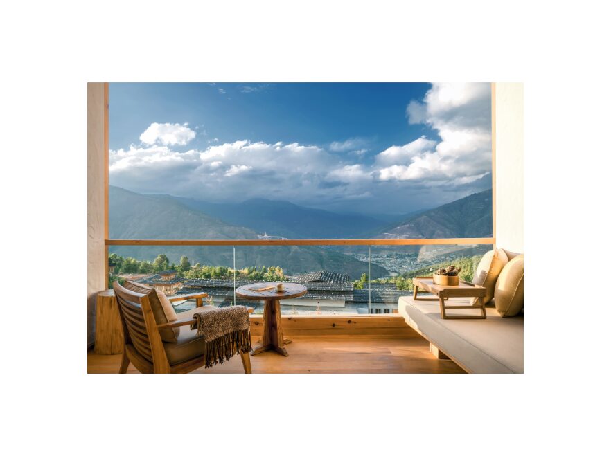 Balcony View, Lodge Suite, Six Senses, Thimphu, Bhutan