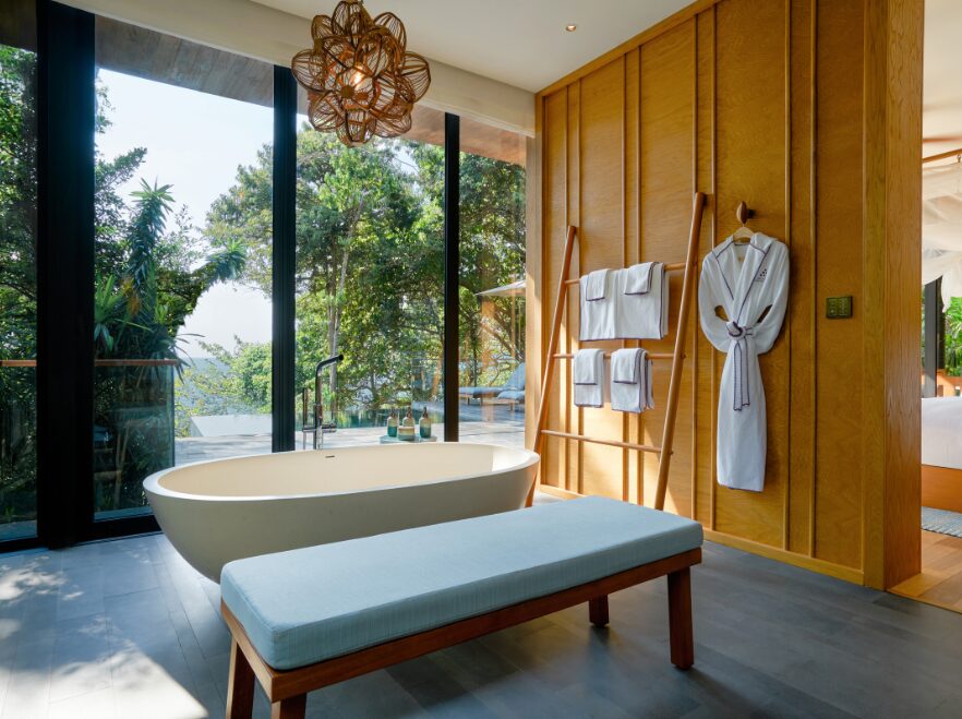 Ocean Pool Villa Suite Bathroom, Six Senses, Krabey Island, Cambodia