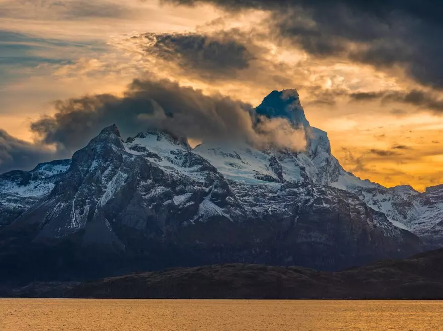 Sunset at the bottom of the world