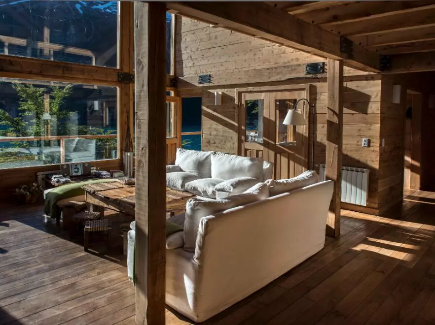 Lounge, Aguas Arriba Lodge, El Chalten, Argentina