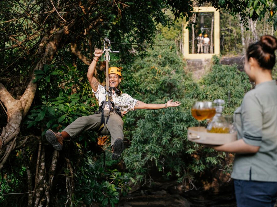 Zipline, Shinta Mani Wild, Cambodia
