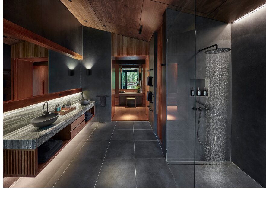 Pavilion Bathroom, Silky Oaks, Daintree National Park, Queensland
