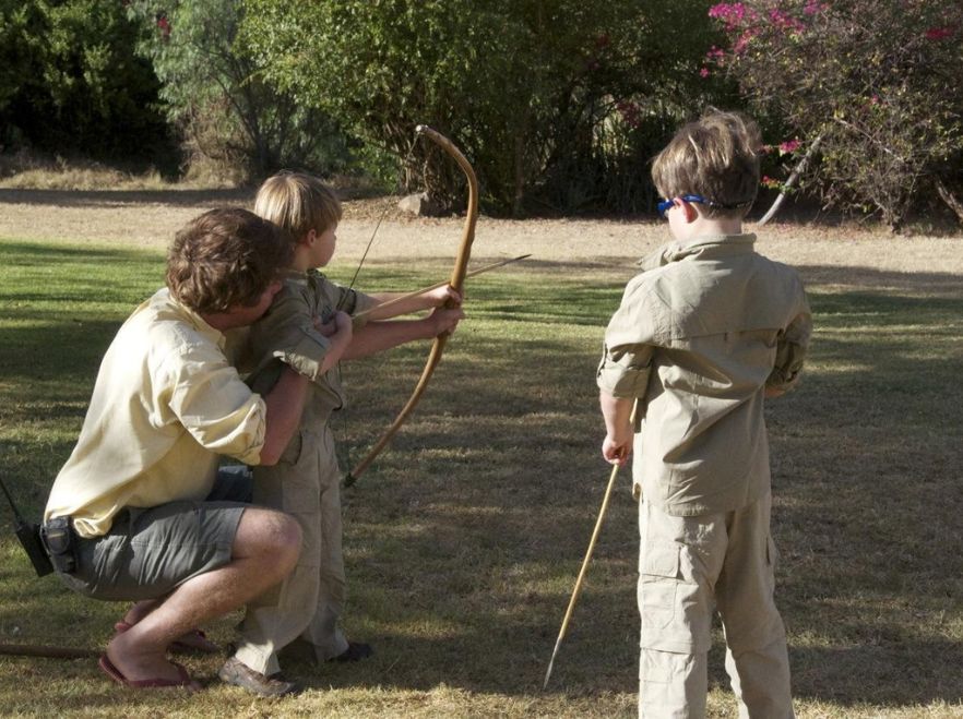 Learning a new skill at Sosian Lodge, Laikipia, Kenya WETU