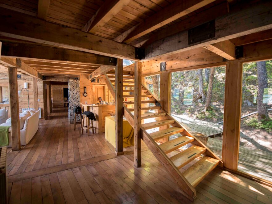 Reception, Aguas Arriba Lodge, El Chalten, Argentina