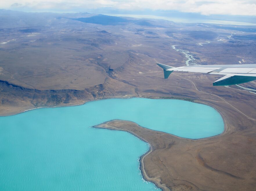 Lago Argentina from the air