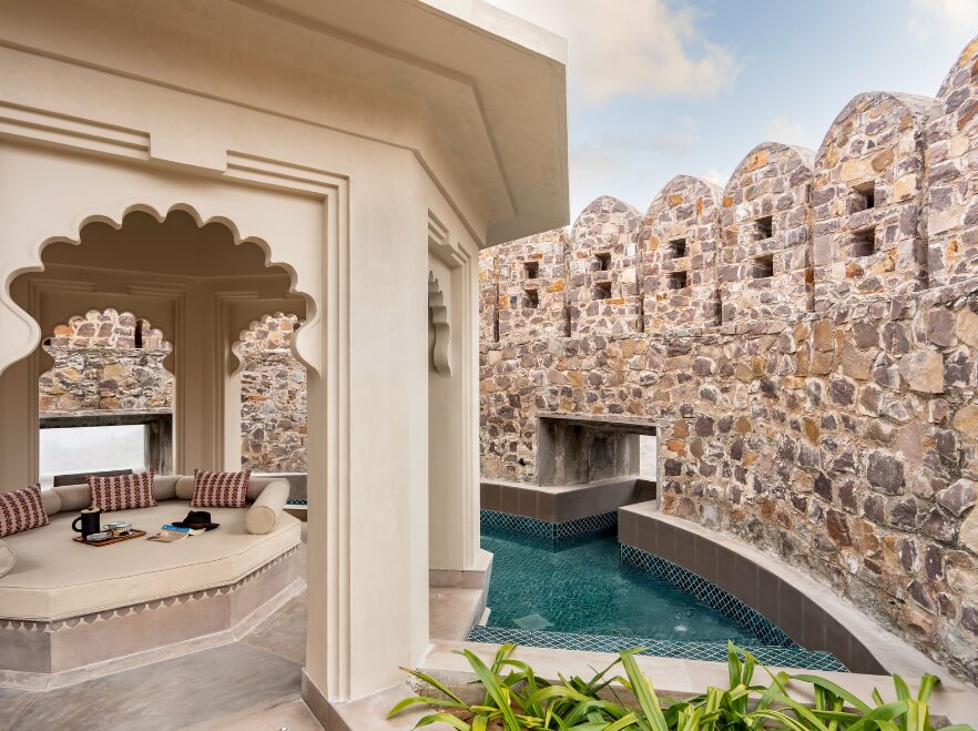 Raja Man Singh Pool Suite Turret, Six Senses Fort Bawara, Rajasthan, India