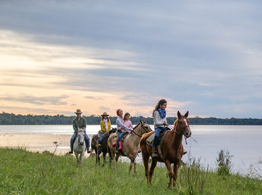Riding in the wetlands from Puerto Valle
