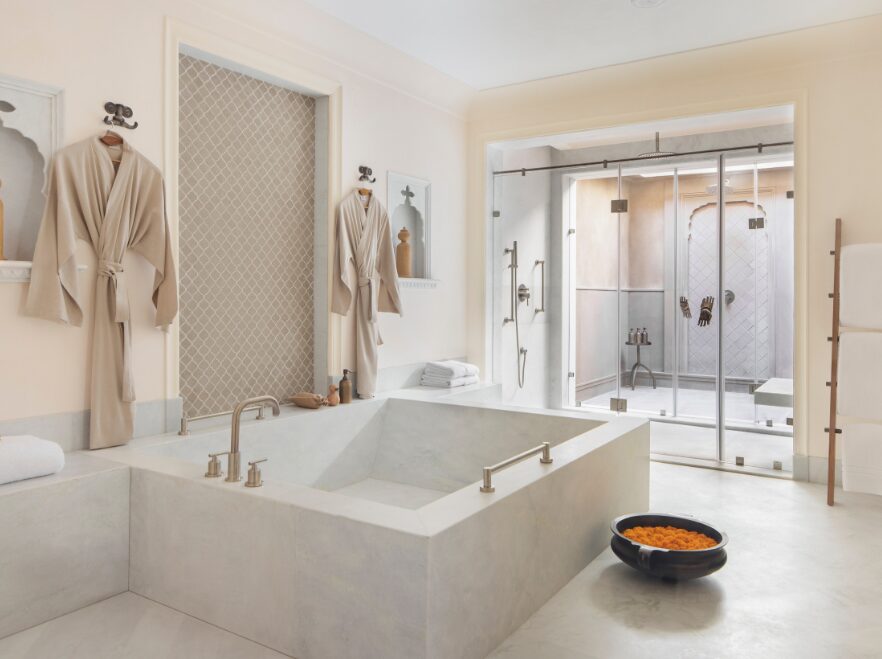 Raja Man Singh Pool Suite Wash Room, Six Senses Fort Bawara, Rajasthan, India