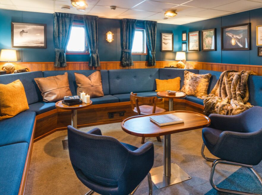 The lounge onboard MS Freya