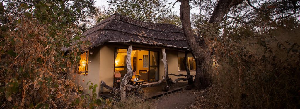 Thamo Telele exterior, canvas tent in the trees of the Okavango Delta