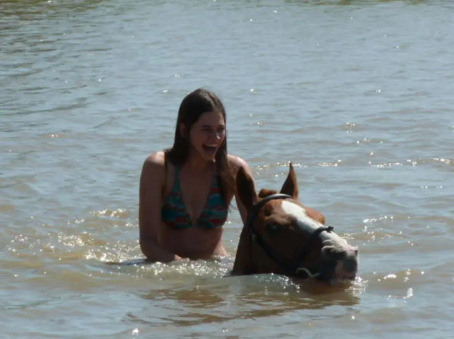 Ride across rivers (they're not all this deep!)