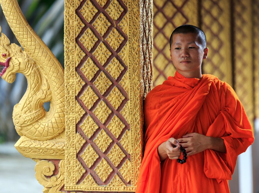 Young monk in Luang Prabang, Laos
