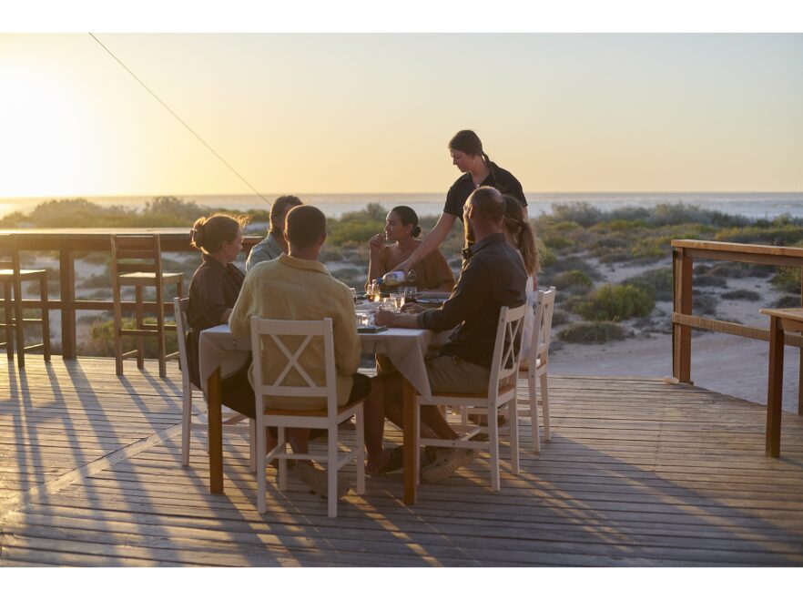 Dining Deck, Sal Salis, Ningaloo Reef, Western Australia, Australia