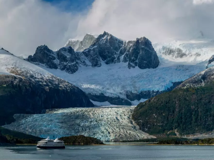Sail past magnificent scenery