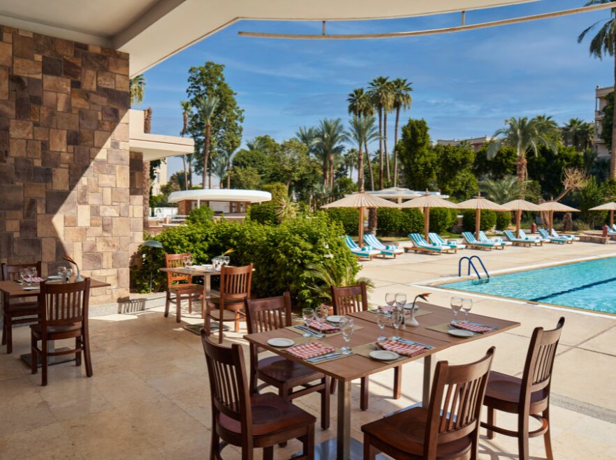 Outdoor Dining, Sofitel Winter Palace, Luxor, Egypt
