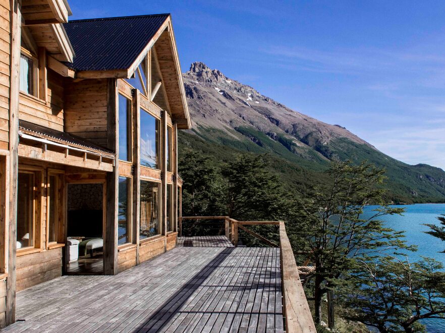Deck, Aguas Arriba Lodge, El Chalten, Argentina