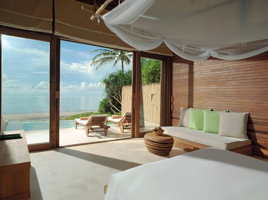 Beachfront Deluxe Pool Villa Bedroom, Six Senses Con Dao, Con Dao Islands, Vietnam