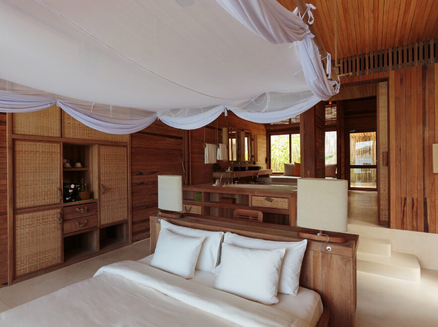 Ocean Front Villa Bedroom, Six Senses Con Dao, Con Dao Islands, Vietnam