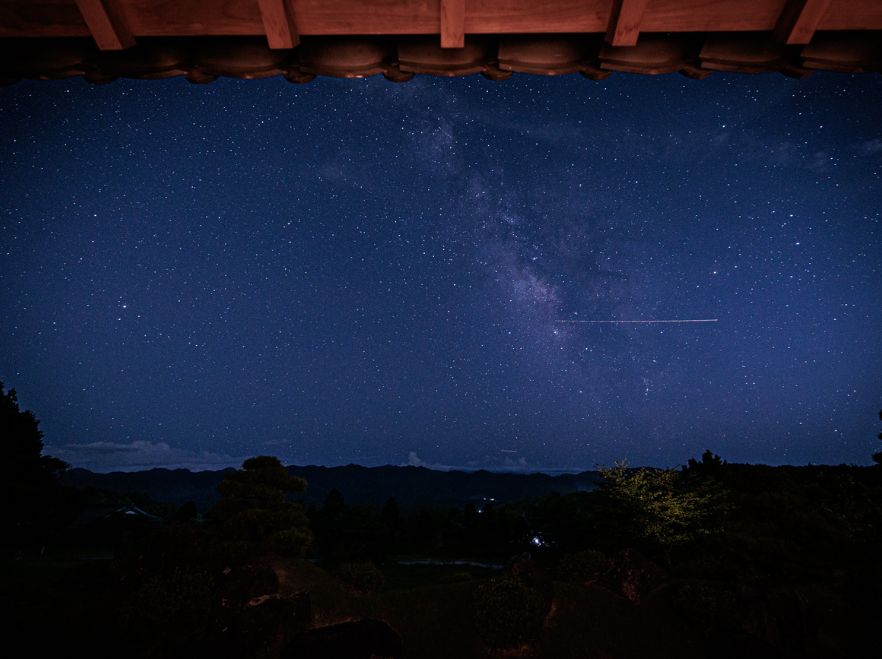 Starry Night Sky, Sasayuri-Ann, Nara, Japan