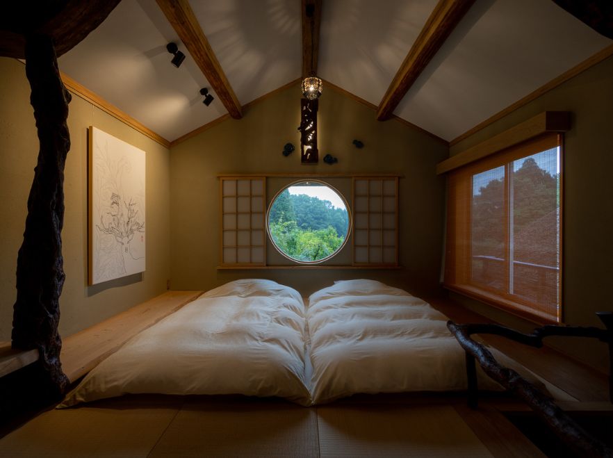Villa OZUNU Twin Bedroom, Sasayuri-Ann, Nara, Japan