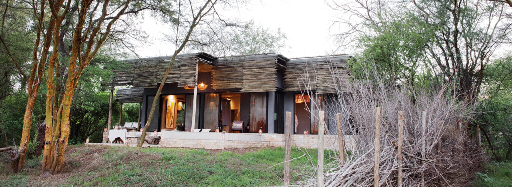Matetsi exterior hotel near Victoria falls, Zimbabwe.