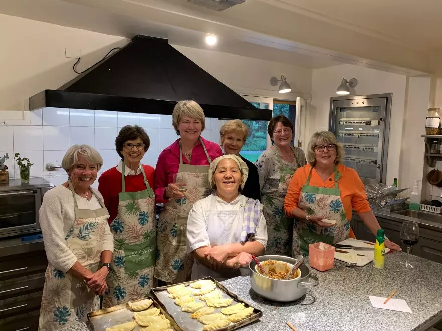 Cooking Class, Tipiluke Lodge, Argentinean Lake District, Argentina