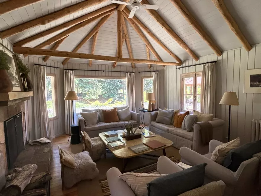 Living Room, Tipiluke Lodge, Argentinean Lake District, Argentina