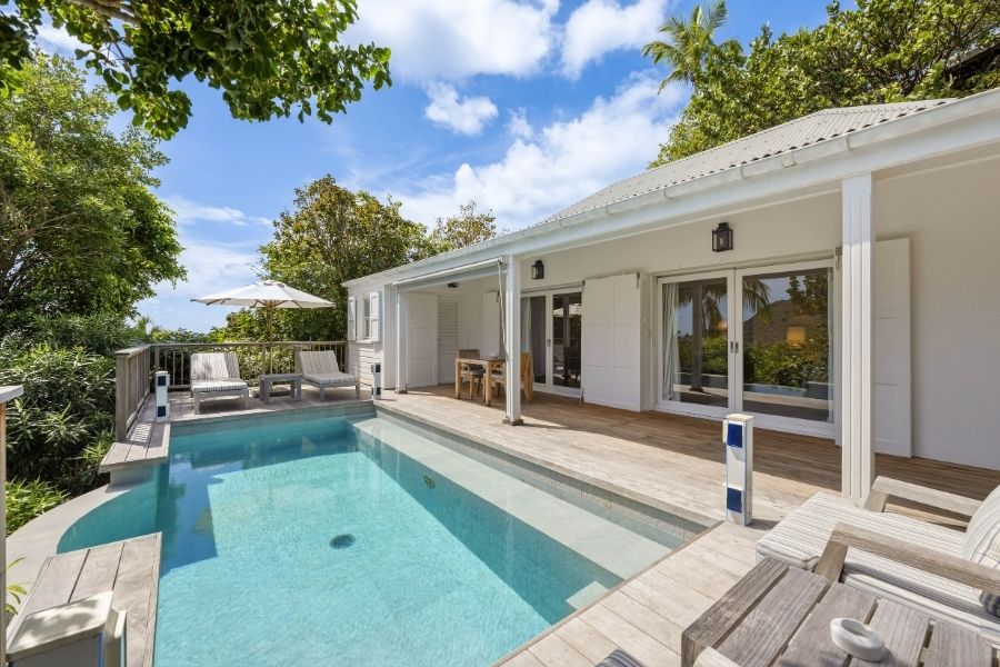 A private pool at Le Toiny, St Barths